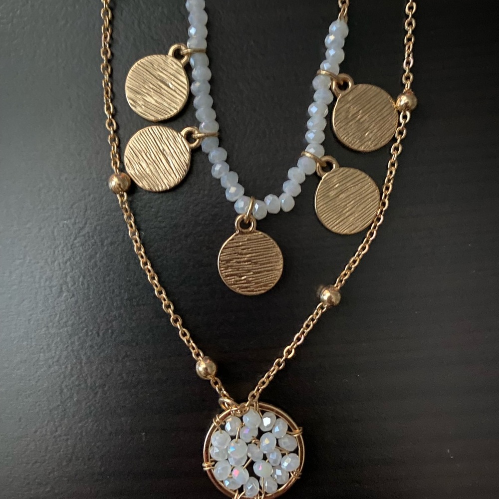 NWT Park Lane double chain gold necklace